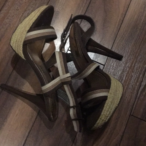 ANNE MICHELLE open toe Platform Heels Size 8 - Picture 7 of 9